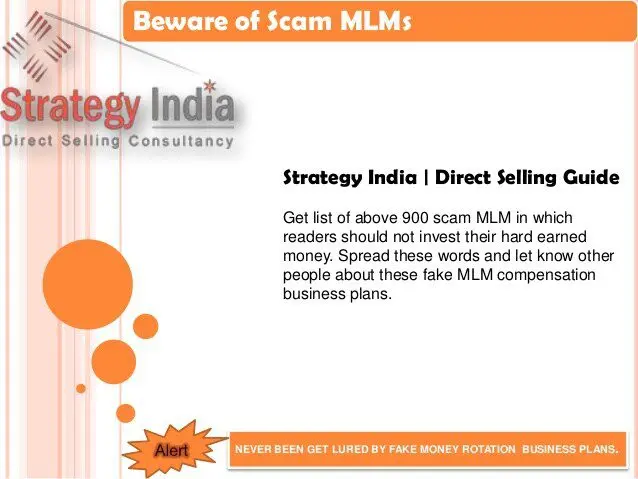 Direct sales: beware of scams!