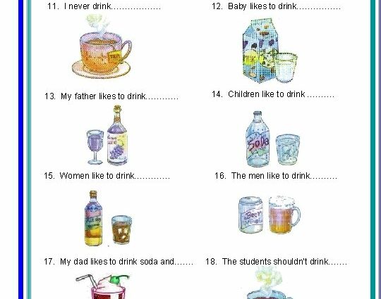 8つの質問の子供のための飲み物