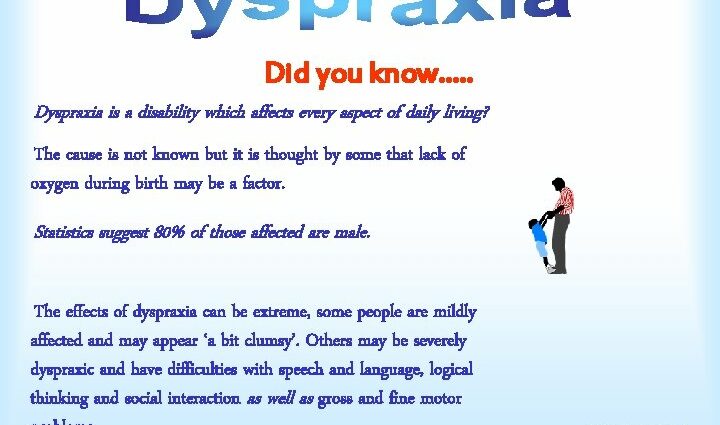 Dyspraxia: why affected children may have difficulty in math