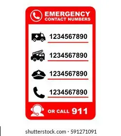 Emergency numbers