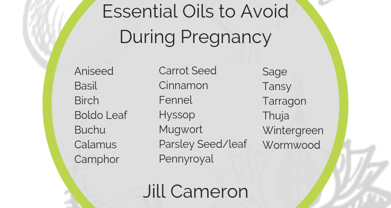 Aceites esenciais durante o embarazo
