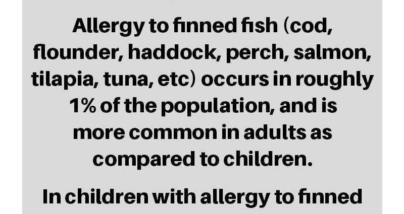Fish allergy: what if my child is affected?