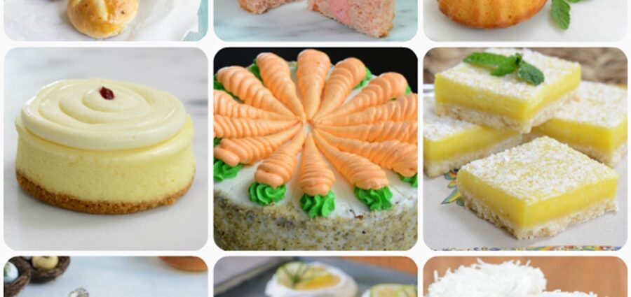 Gourmet Easter desserts