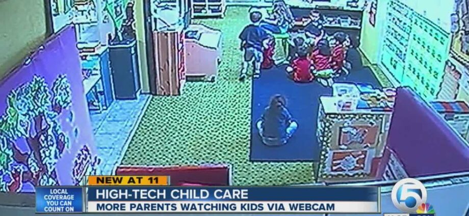 High-tech childcare