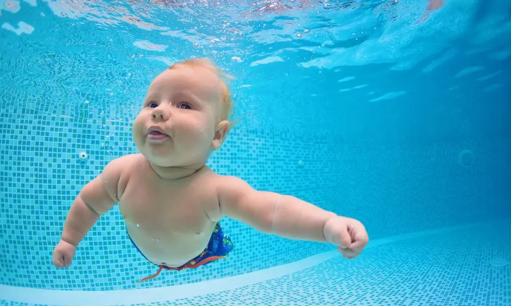 Baby at the pool