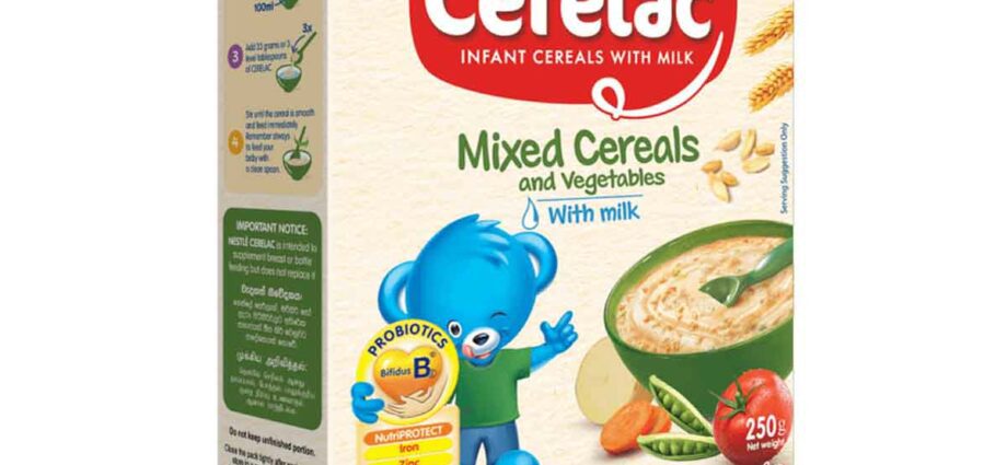 Infant cereals in baby&#8217;s milk