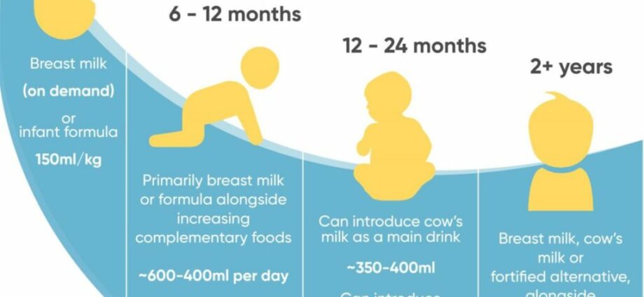 Cando introducir o leite de vaca?