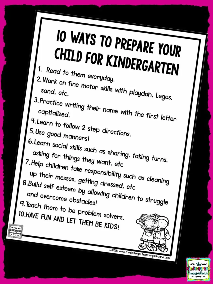 Kindergarten: how to help your child for his first school year