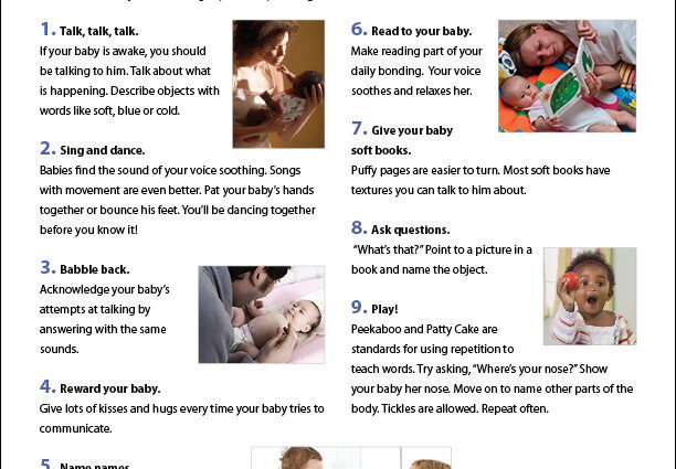 8 tips to help your baby speak well