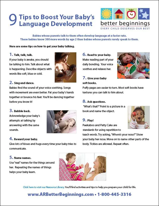 8 tips to help your baby speak well