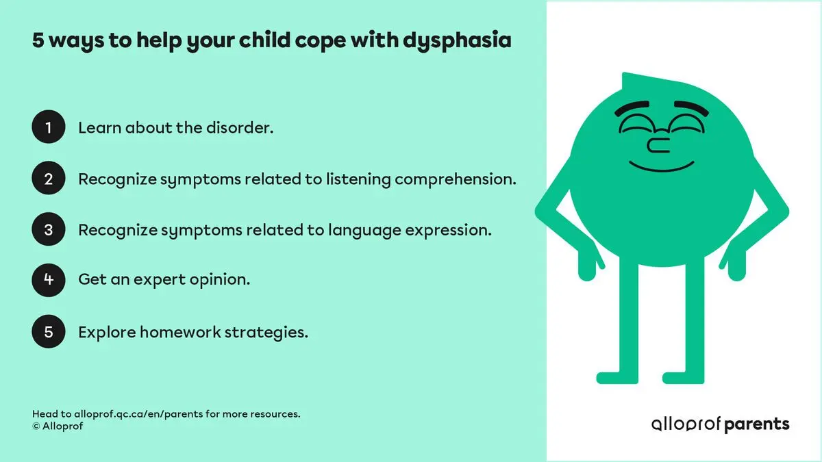 My child is dysphasic: what to do?