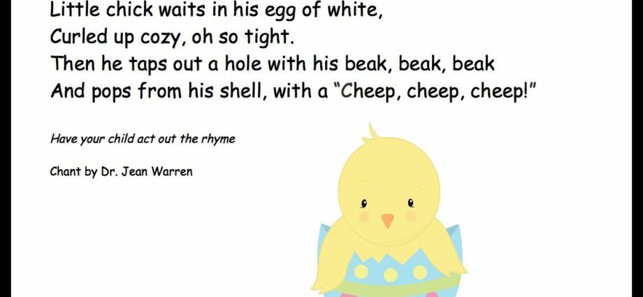 Bērnu dzejoļi par vistām un Lieldienu šokolādes konfektēm