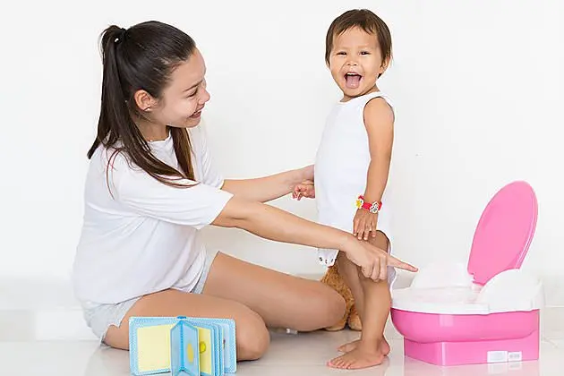 Potty training: encourage your child