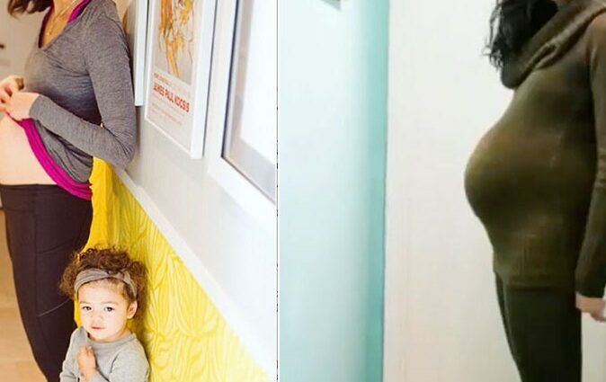 Schwangerschaft: 7 zukünfteg Mammen weisen d'Transformatioune vun hirem Kierper