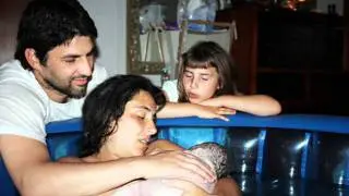 Sandra&#8217;s water birth