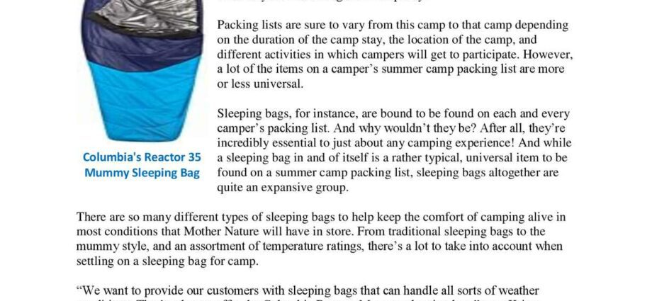 Ljetni kampovi: različite vrste boravka