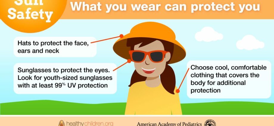 Sunburn: protect children well