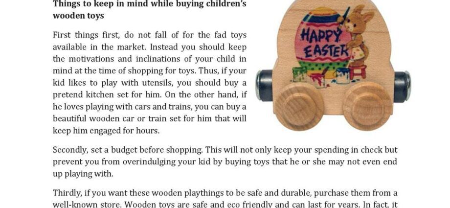 玩具：我们的购买建议