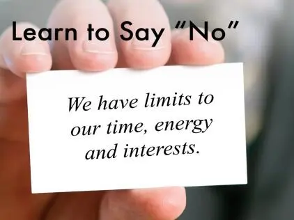 Work: finally learning to say no!