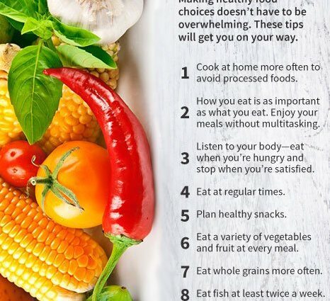10 tips to eat well and stop on time