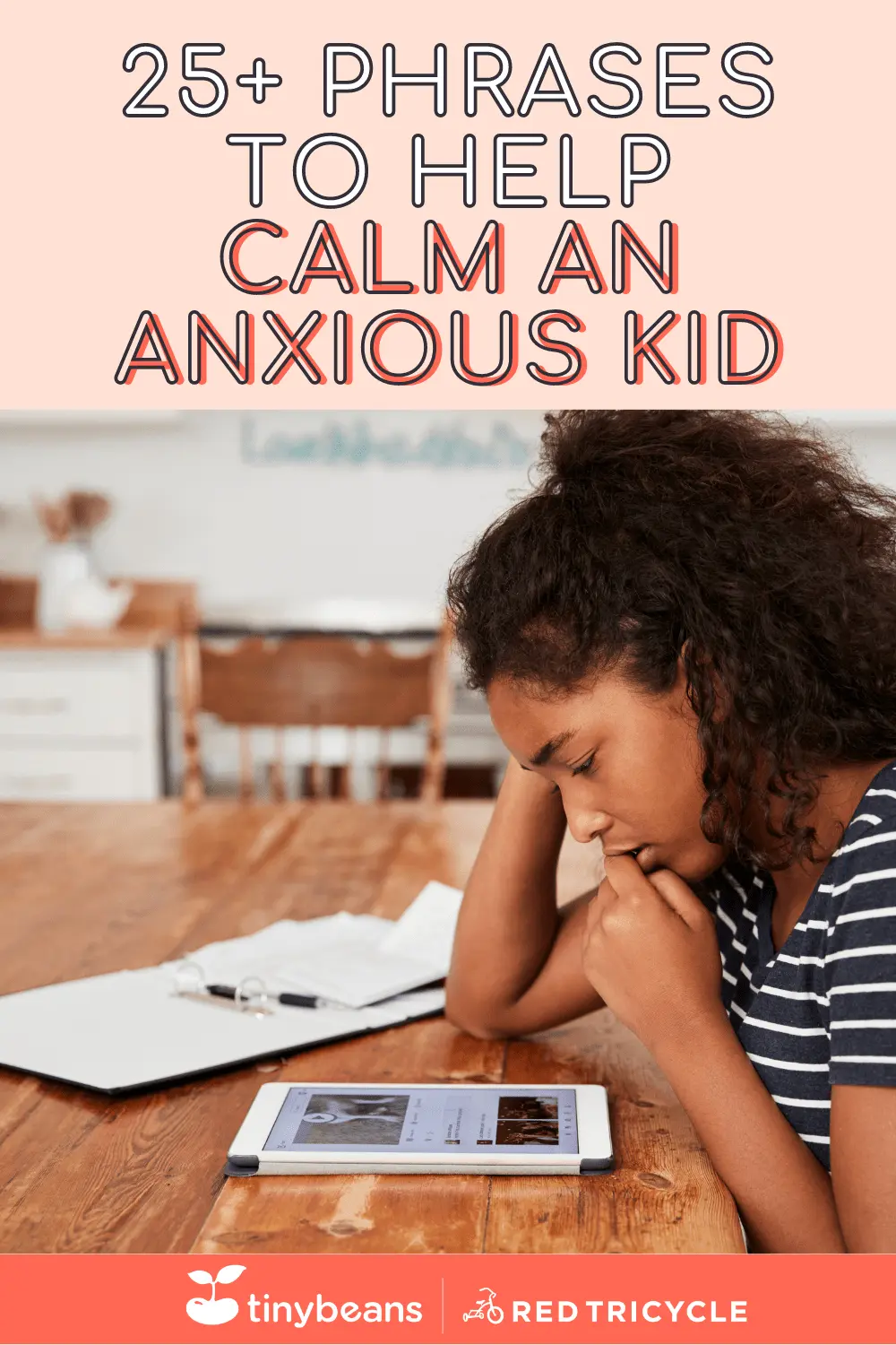 25 phrases to calm an anxious child