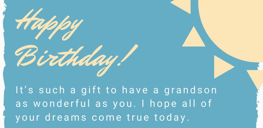 32 wishes for an adult grandson