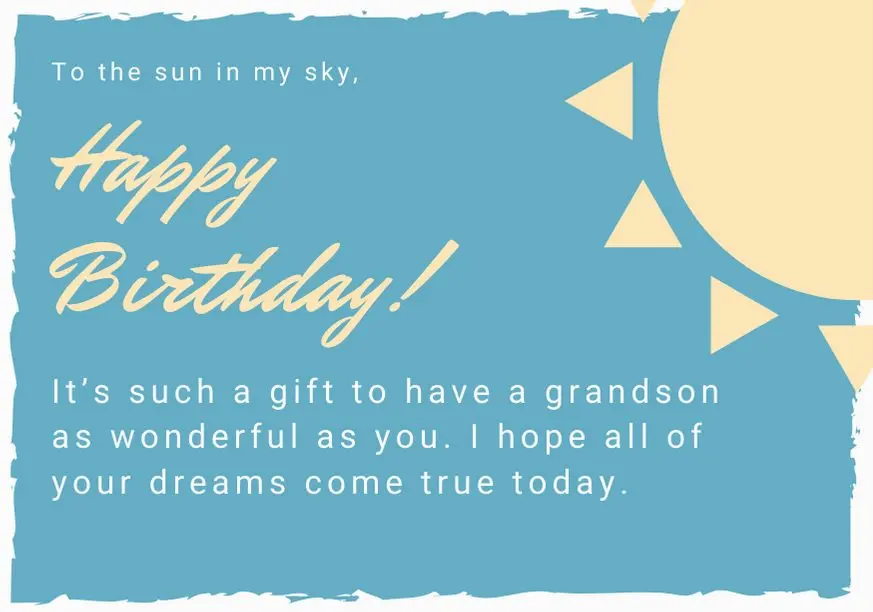 32 wishes for an adult grandson