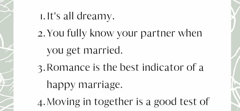 5 myths about marriage. How to make it &#8220;work&#8221; in a new way?