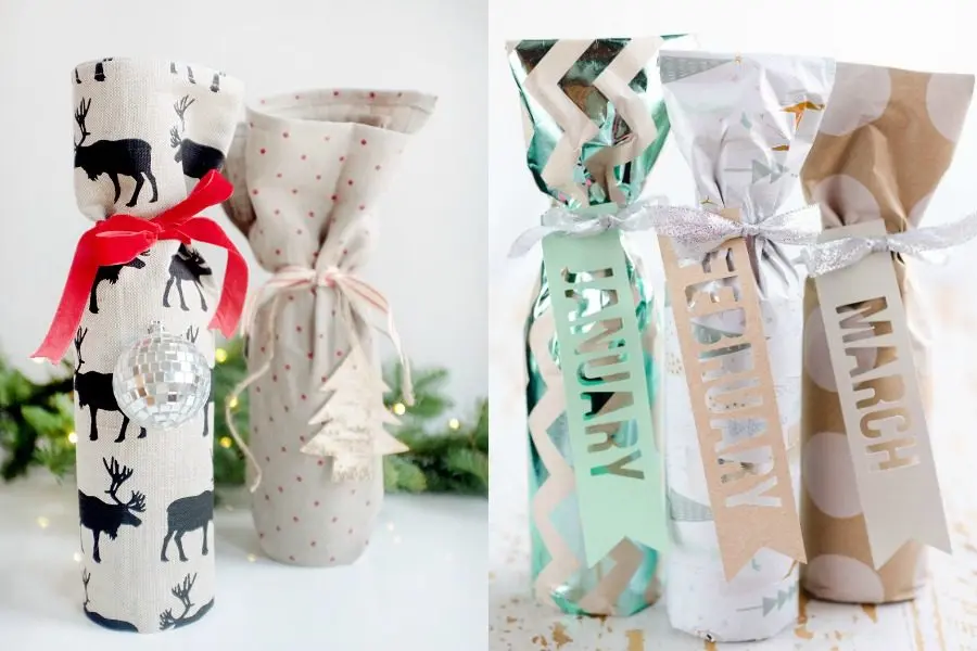 5 options to beautifully pack a bottle as a gift for the Old New Year