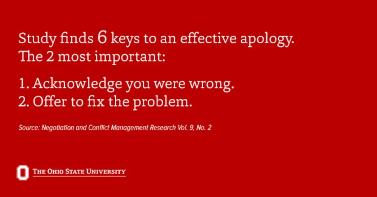 6 Keys to Apologizing Properly