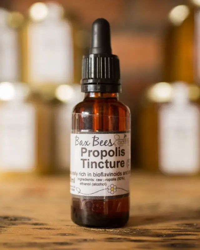 Alcohol tincture of propolis for treatment and prevention