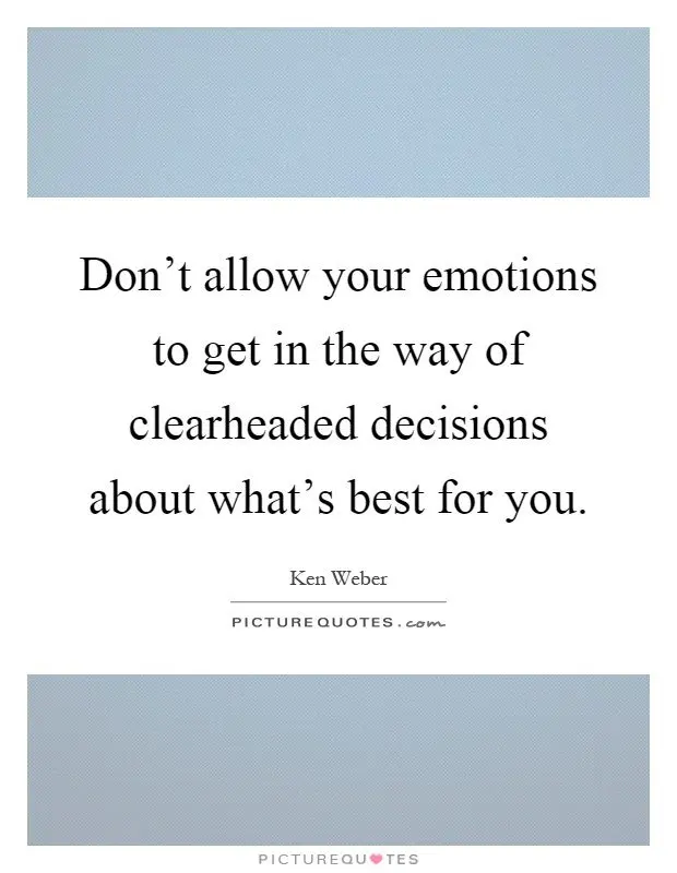 Are your emotions getting in the way of your goals?