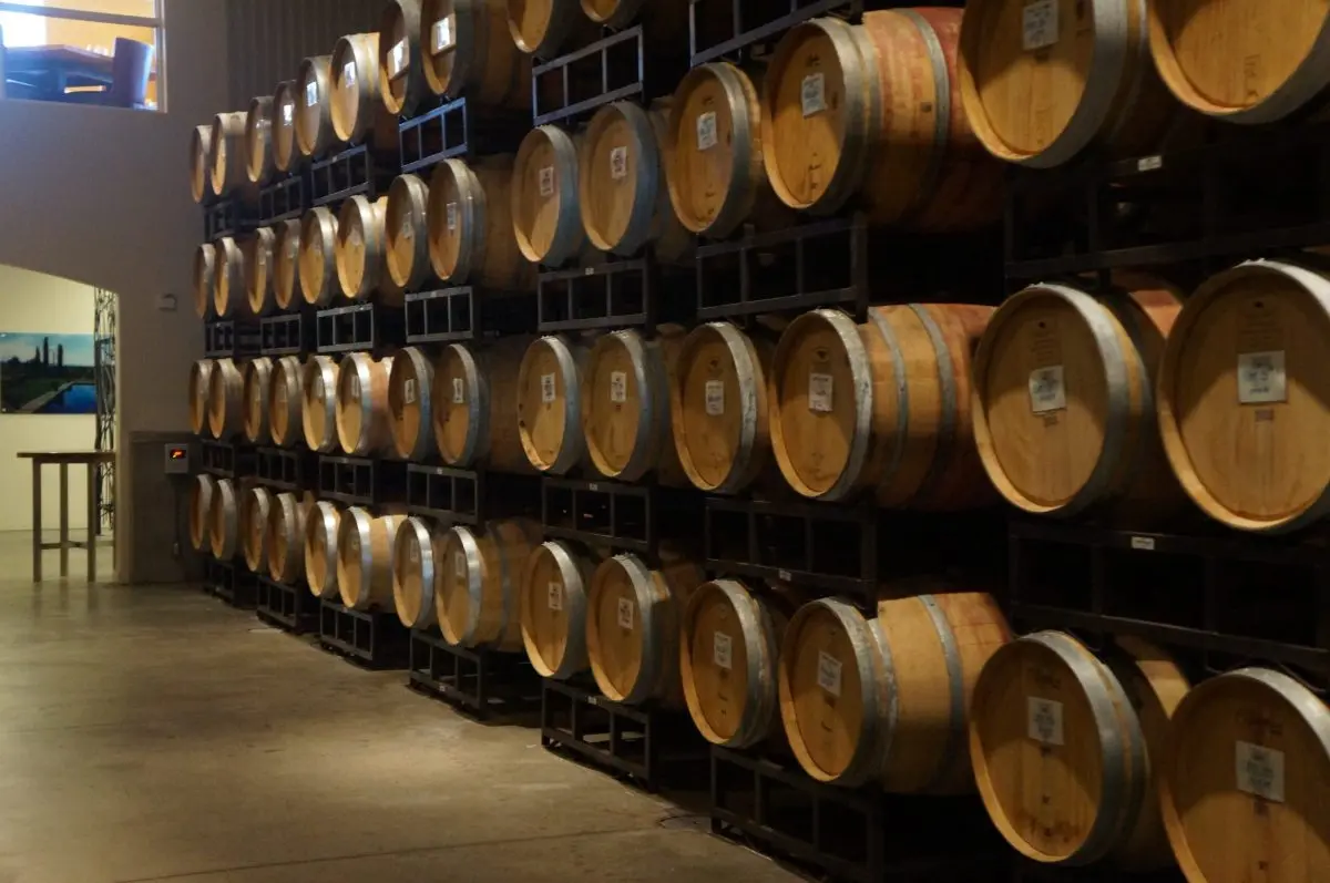 Barrel and bottle aging of wine