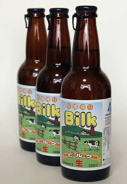 Bilk (Japanese beer drink made from milk and malt)