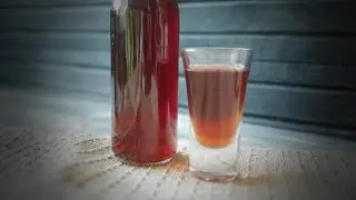 Blackthorn tincture on vodka (alcohol, moonshine)