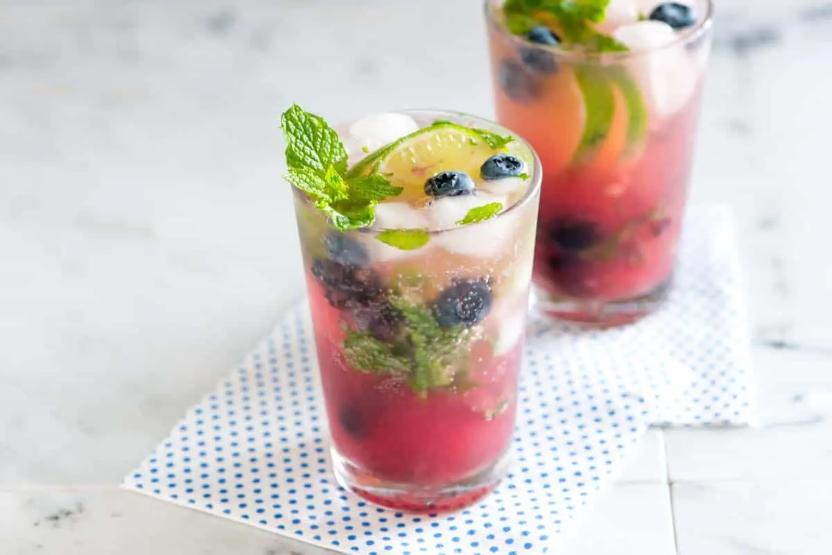 Blueberry Mojito cocktail recipe