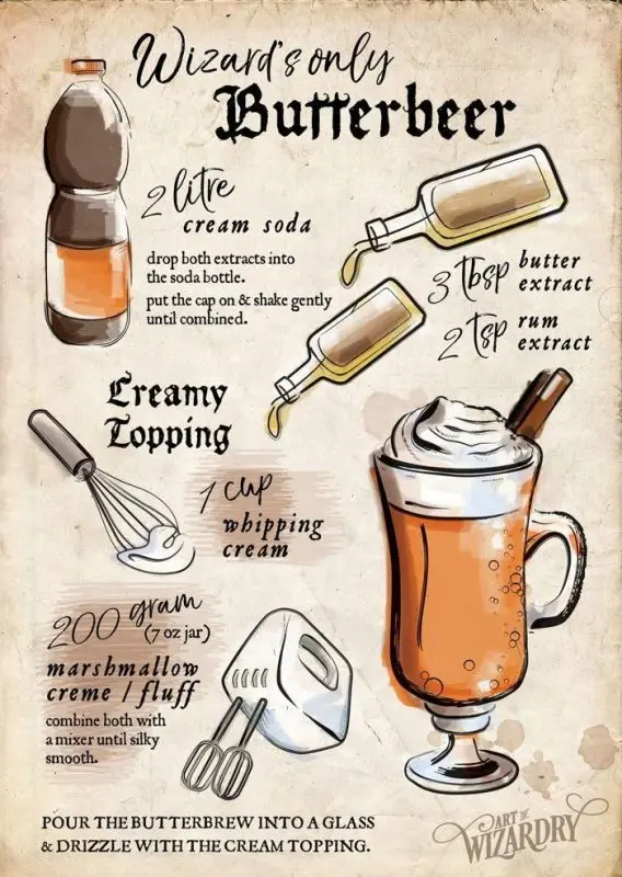 Butterbeer: Harry Potter Recipe + Classic Recipe