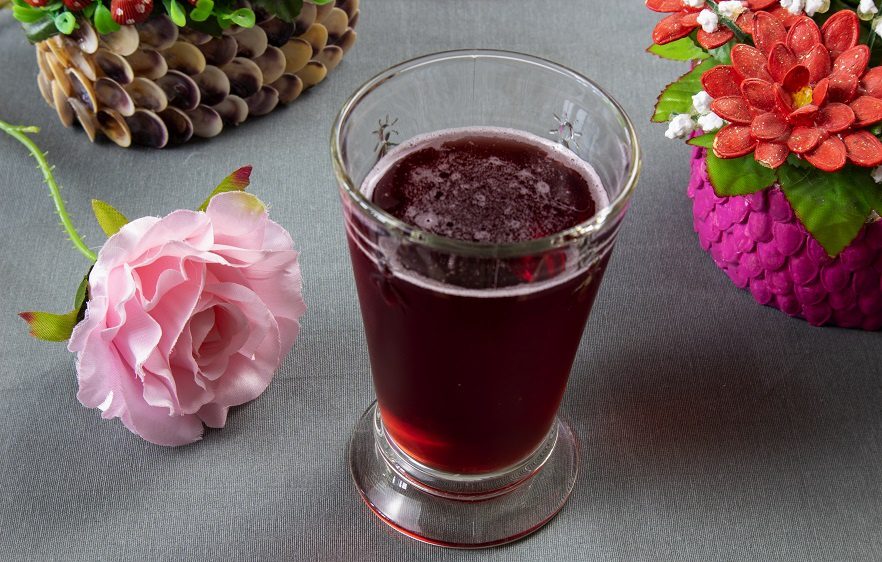 Carbonated homemade cherry cider