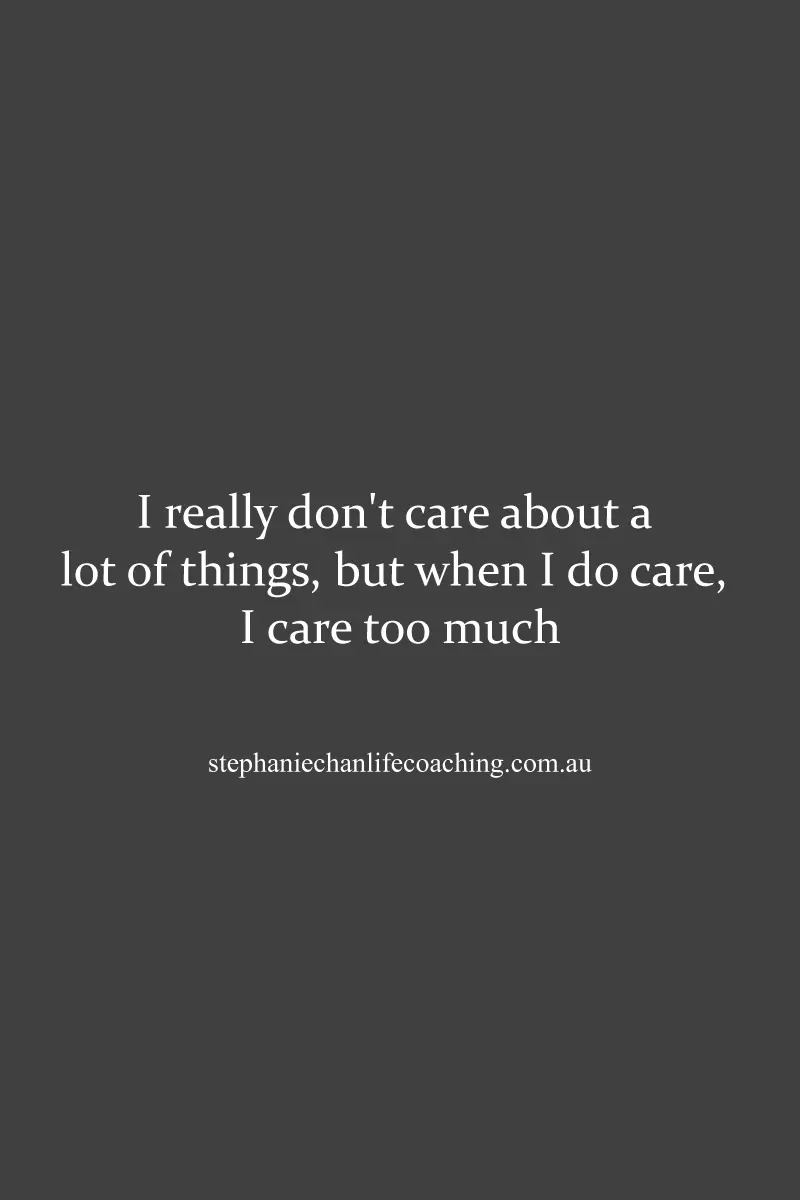 care too much