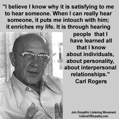 Carl Rogers, the man who can hear