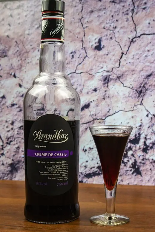 Characteristics of blackcurrant liqueur Creme de Cassis (Crème de cassis)