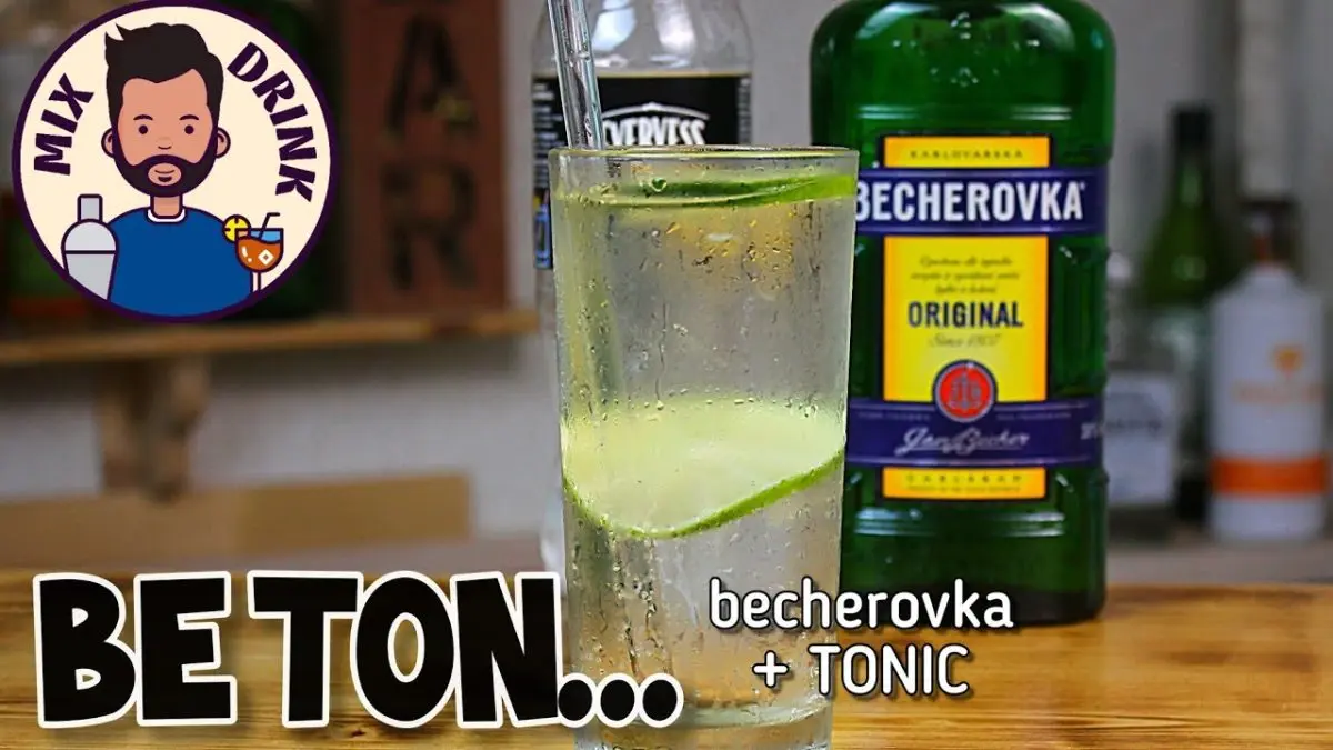 Cocktail Concrete (Betonik) &#8211; Becherovka with tonic