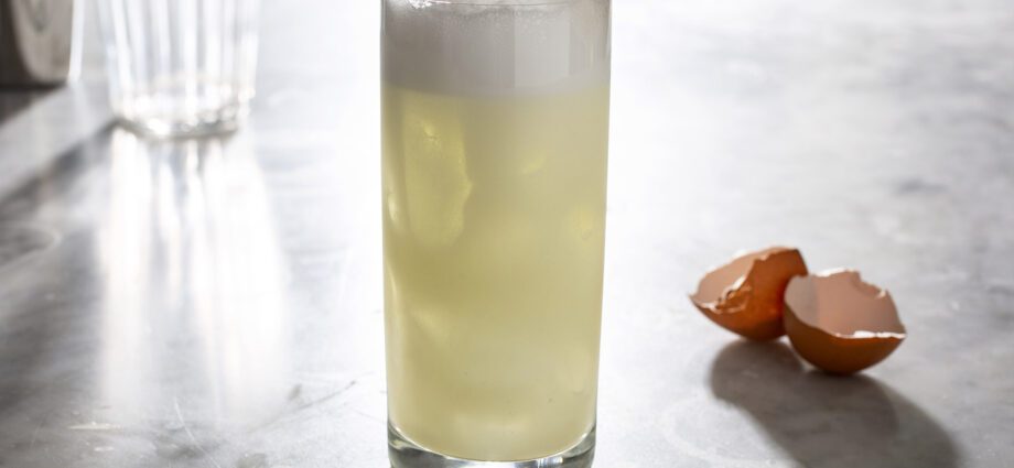 Cocktail Gin Fizz &#8211; invigorating acid