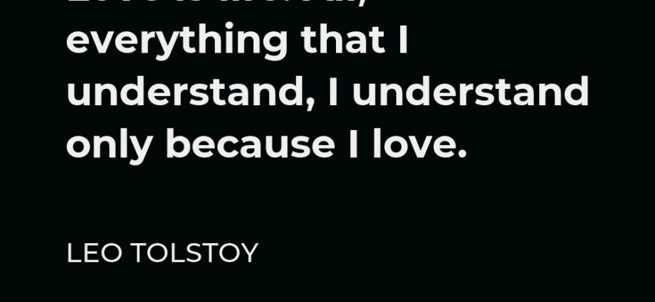 Did Leo Tolstoy understand love?