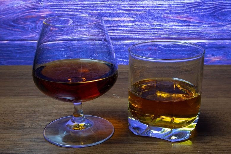 Differences between whiskey and cognac