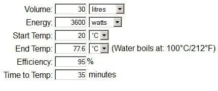 Distillation calculator