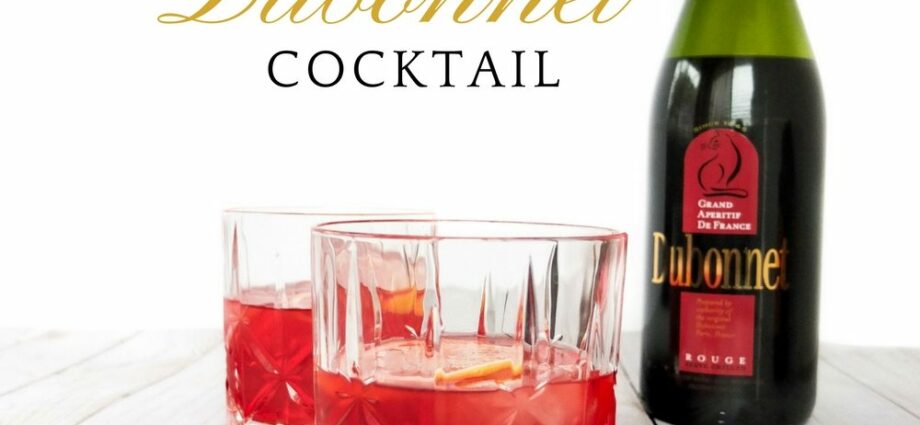 Dubonnet wine bitter and cocktails with it