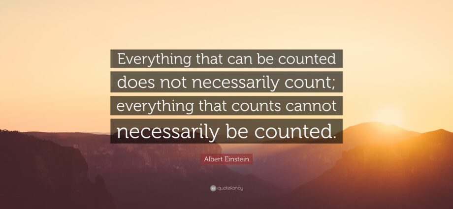 Everything will count