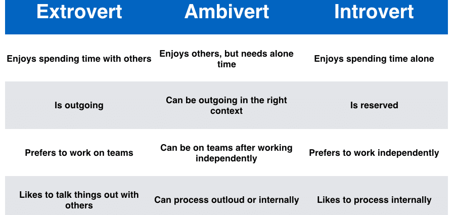 Extrovert? An introvert? Ambivert!