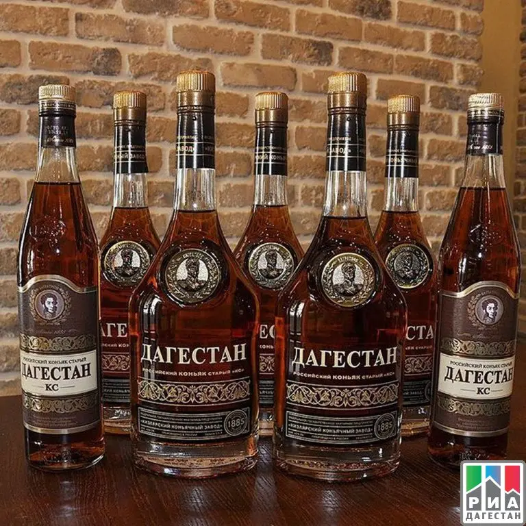 Famous brands of Dagestan cognacs